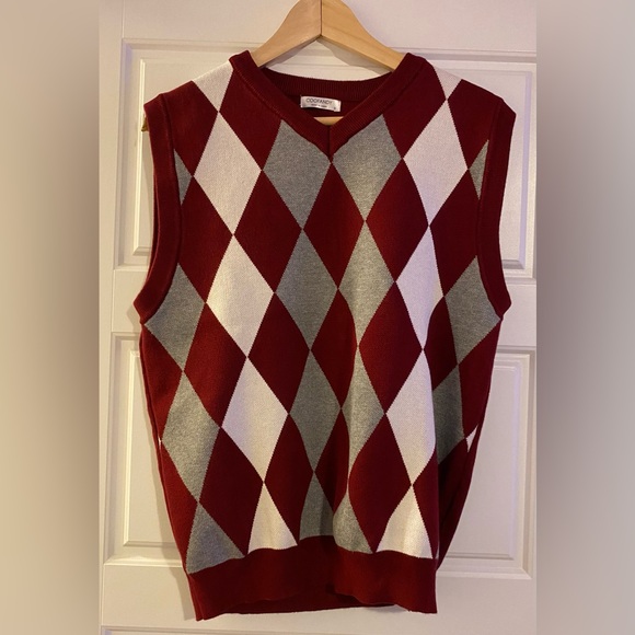 COOFANDY Men's Sleeveless V Neck
Pullover Sweater Slim Fit Casual Argyle
Sweater - Picture 2 of 8